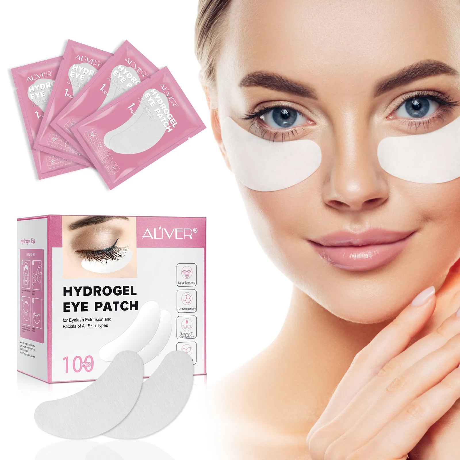 Aliver Hydrogel Eye Patch 100 pcs