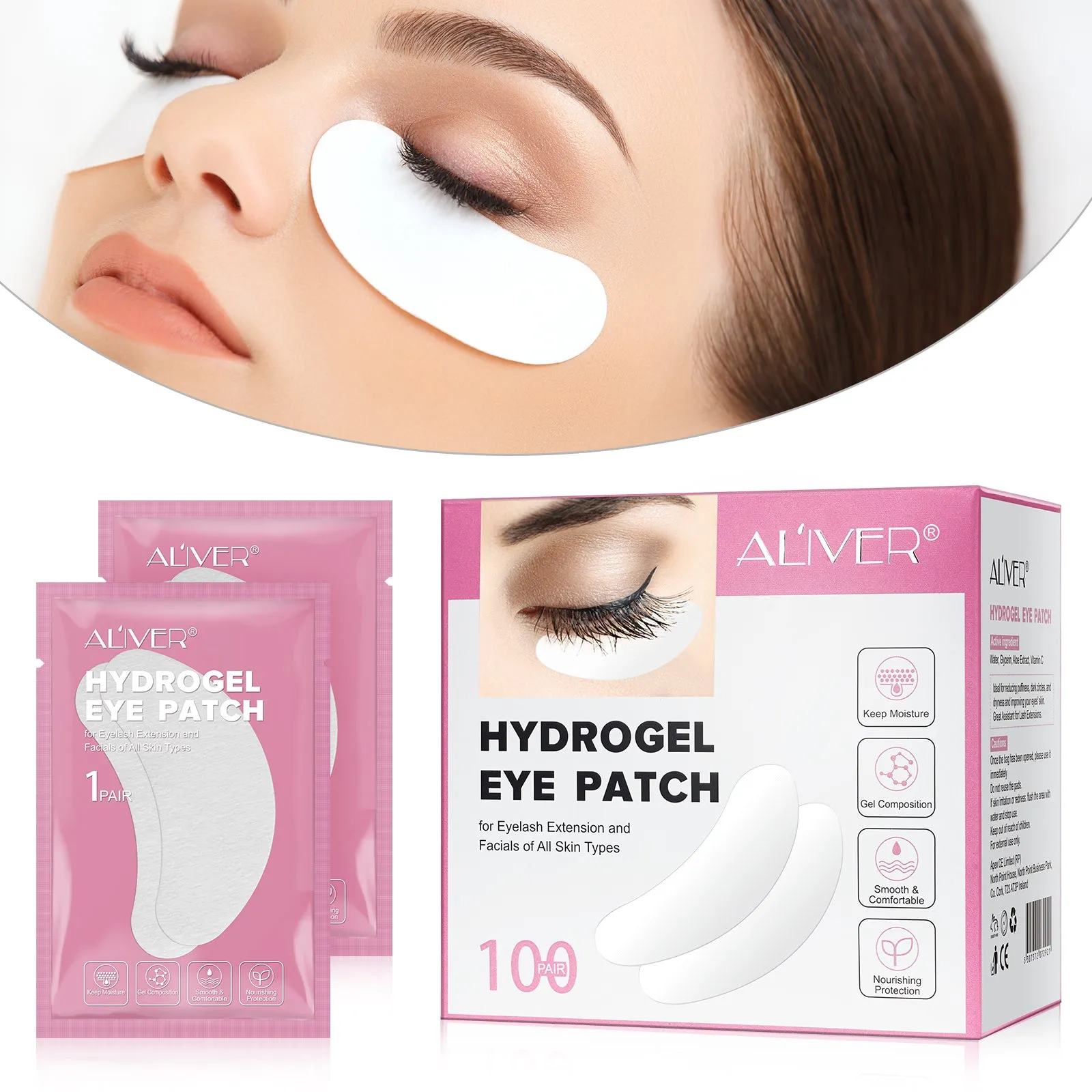 Aliver Hydrogel Eye Patch 100 pcs
