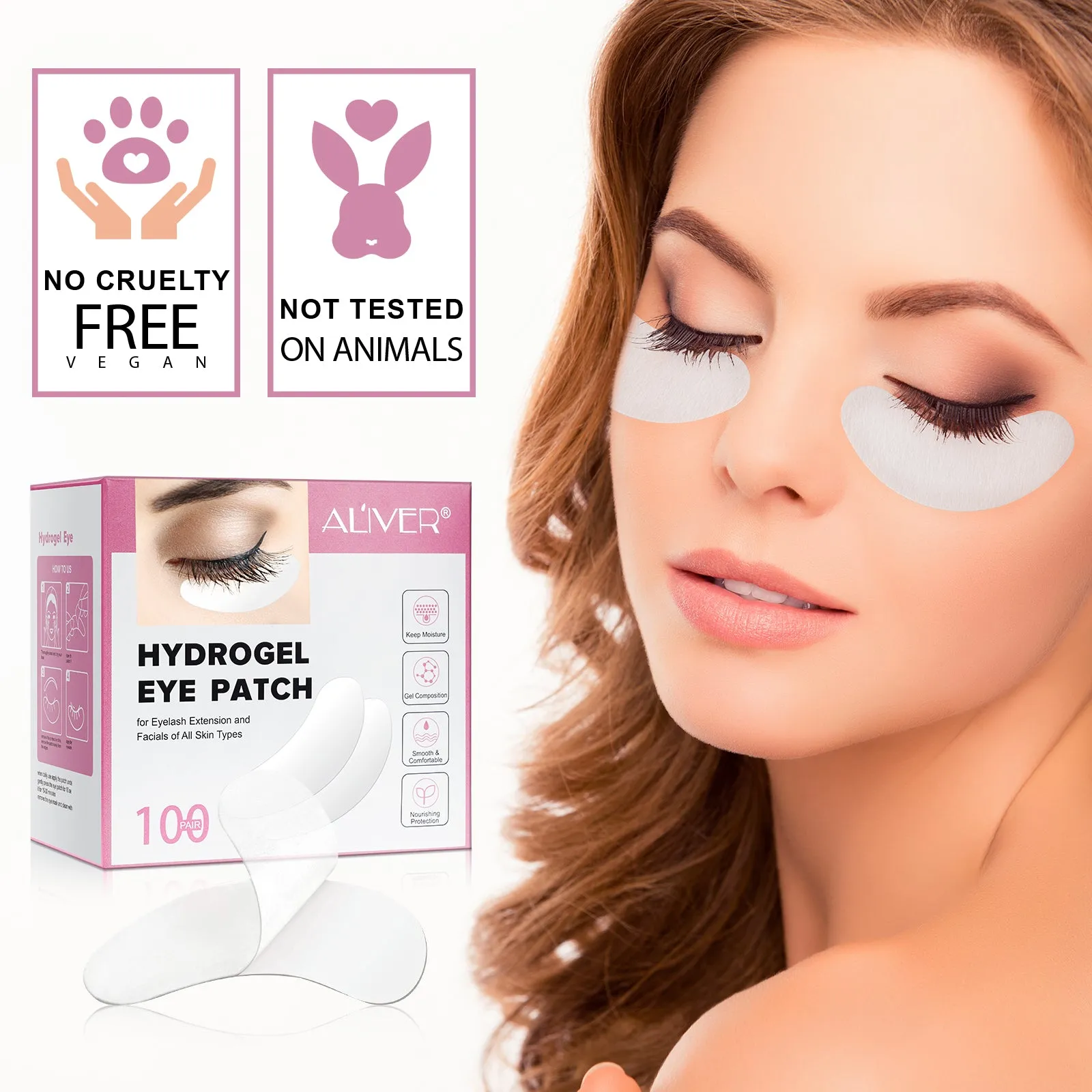 Aliver Hydrogel Eye Patch 100 pcs