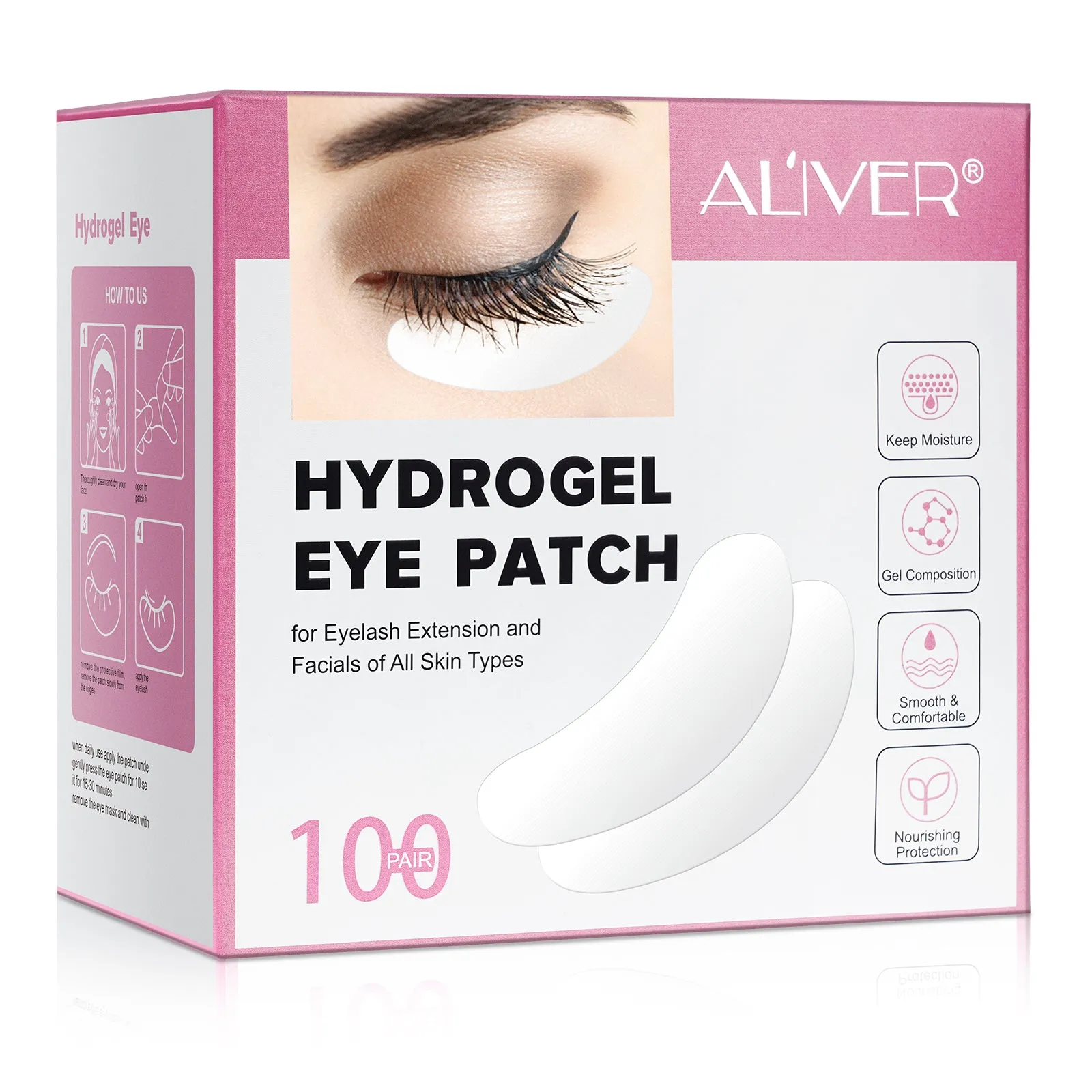 Aliver Hydrogel Eye Patch 100 pcs