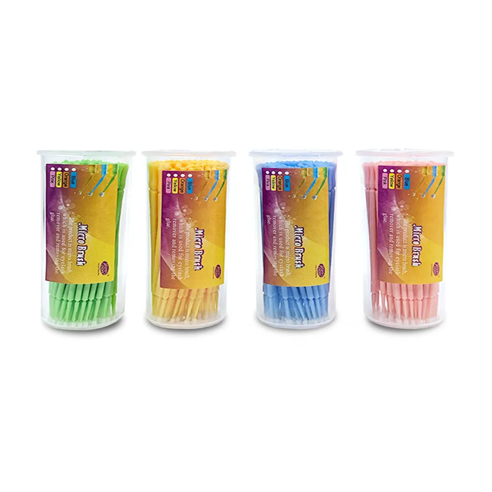 Beautopia Eyelash Remover Micro Brush 100 Pieces Assorted