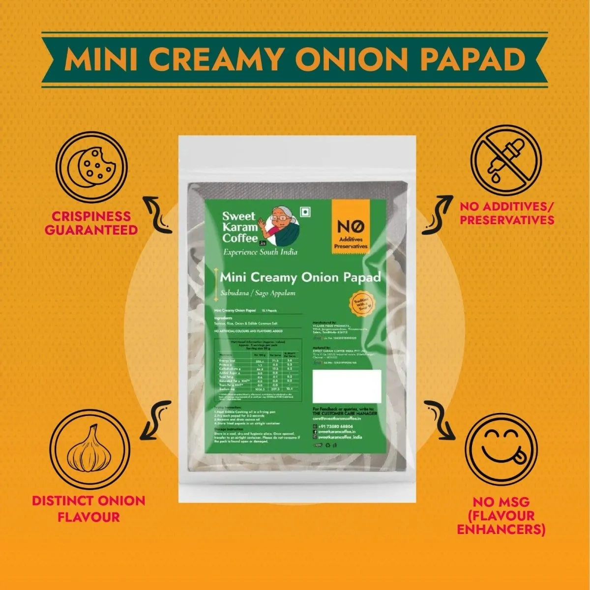Creamy Onion Papad