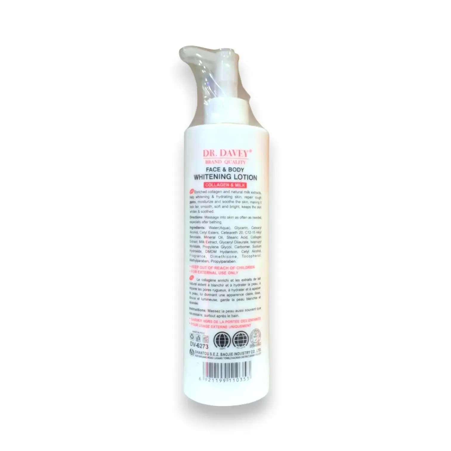 Dr. Davey White Brightening Lotion 500ml