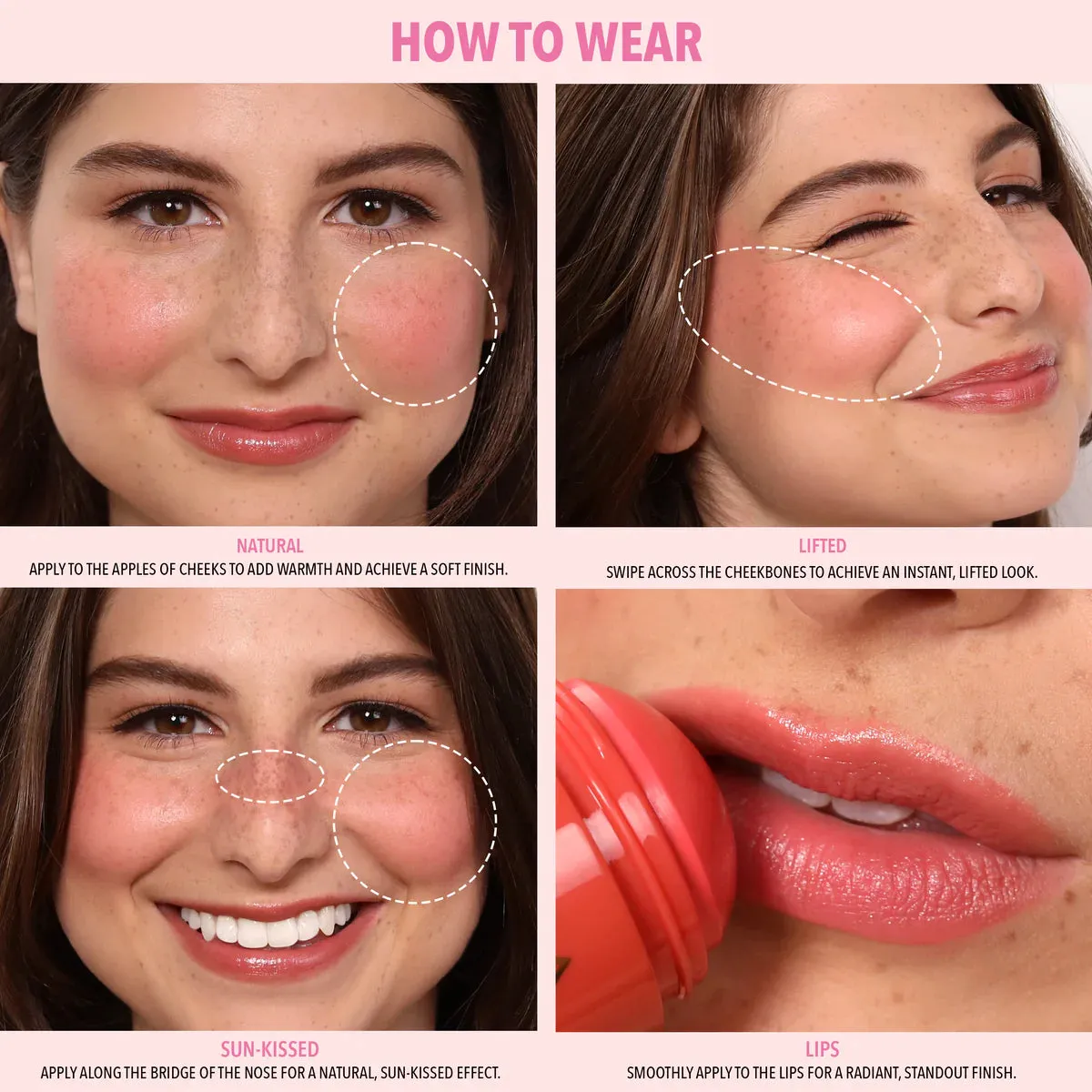 Face- Moira Soft Blush Balm Dreamer SBB003 (3pc bundle, $3 each)