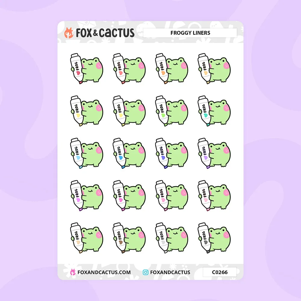 Froggy Liner Stickers