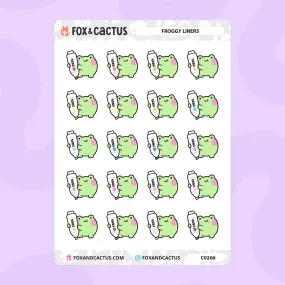 Froggy Liner Stickers