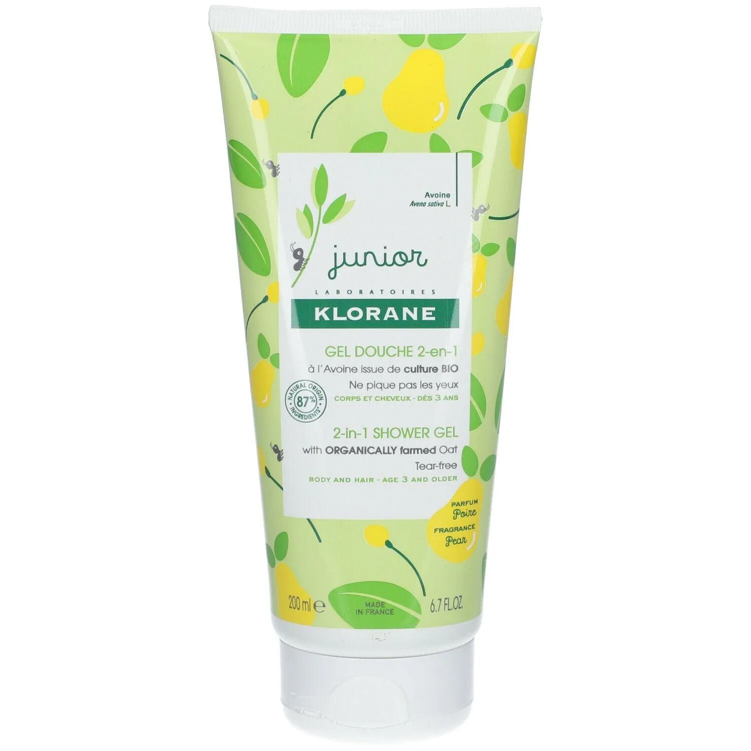Klorane Bebe Gel Douche Corps Et Cheveux Parfum Poire