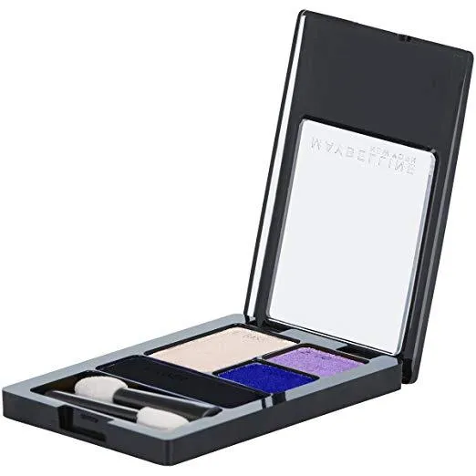 Maybelline New York Expert Wear Eyeshadow Quads, Electric Blue, 0.17 Ounce (21Q)