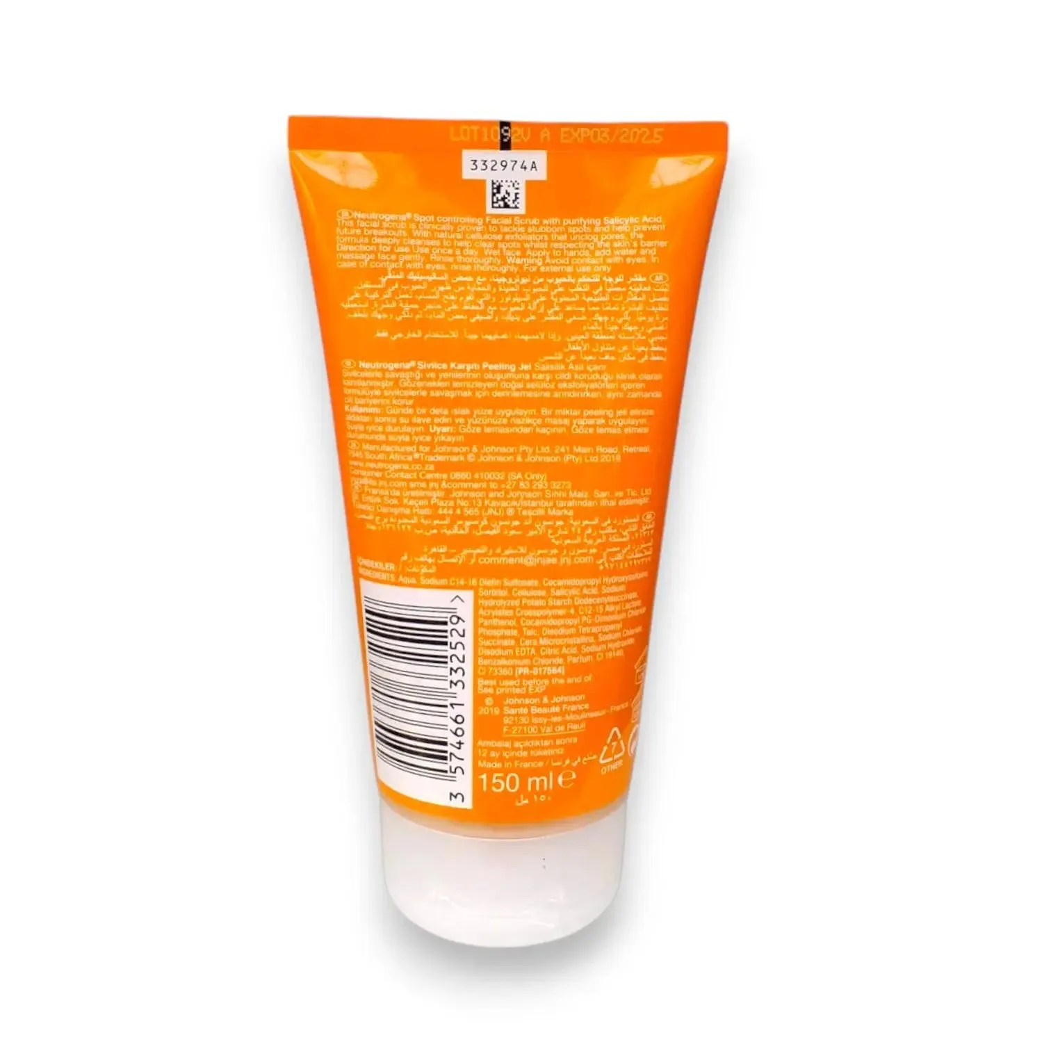 Neutrogena Spot Controlling Facial Scrub 150ml