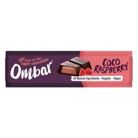 Ombar Organic Coco Raspberry Filled Chocolate Bar 42g