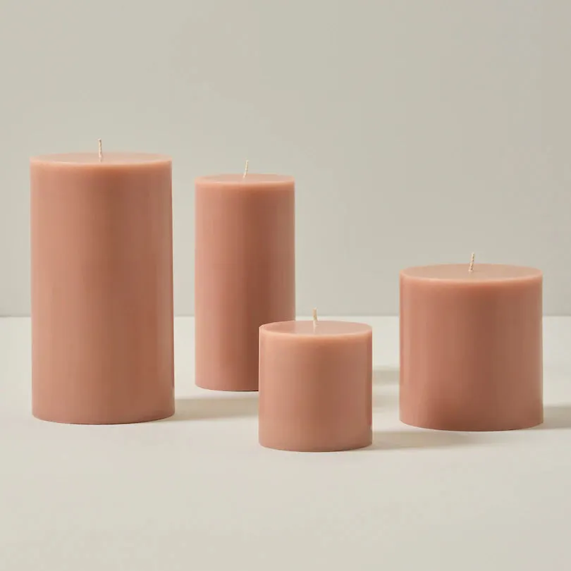 Pillar Candle - 4" X 7" - BLUSH