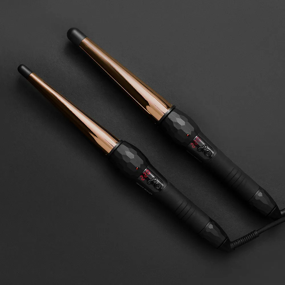 Silver Bullet Fastlane Titanium Conical Curling Iron 13mm-25mm Rose Gold