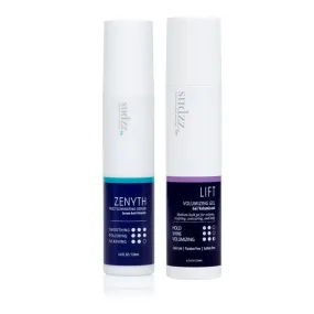 SudzzFx Zenyth and Zephyr Combo Frizz Eliminator 4 oz and Volumizer 8 oz